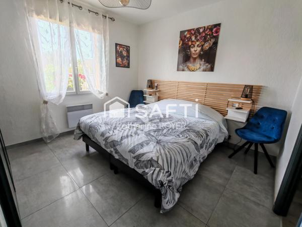 Maison plain-pied, 5 chambres sur beau terrain