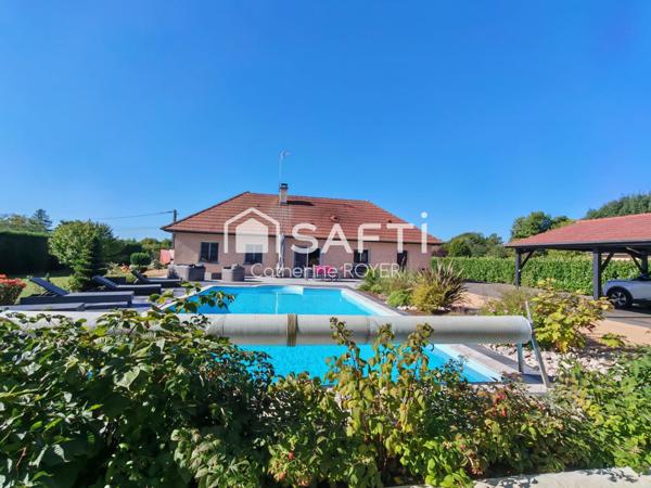 Maison plain-pied, 5 chambres sur beau terrain