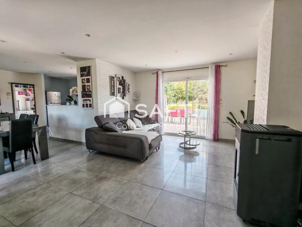 Maison plain-pied, 5 chambres sur beau terrain