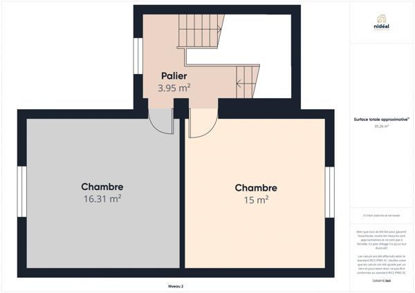 Maison semi-individuelle 3 chambres
