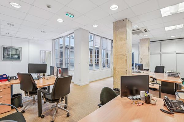 Hôtel particulier bureaux à louer à Paris dans un quartier recherché lumineux