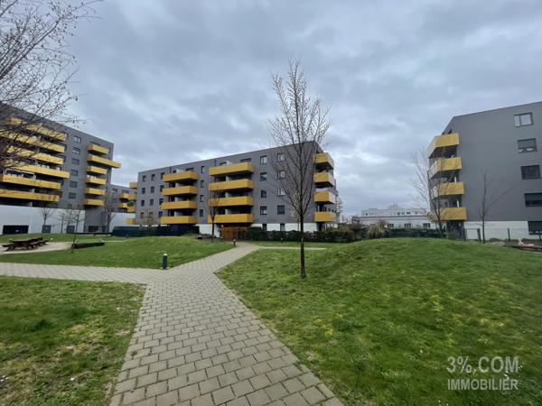 3%.COM - En Exclusivité à STRASBOURG Meinau, studio de 27m² en rez-de-jardin, 1 parking Strasbourg (67100)