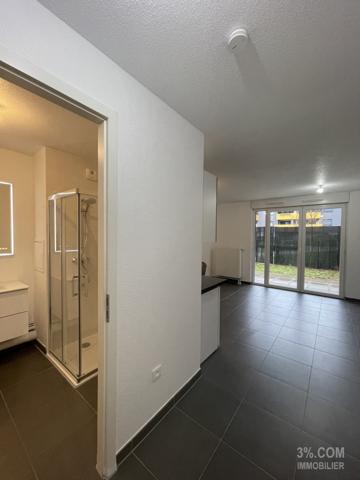 3%.COM - En Exclusivité à STRASBOURG Meinau, studio de 27m² en rez-de-jardin, 1 parking Strasbourg (67100)