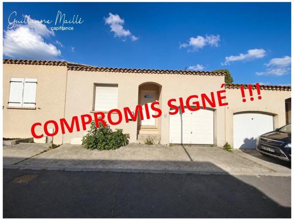 Exclusivité - Villa 72m² habitable environ 3 pièces avec garage et jardin - Neffiès (34320)