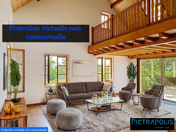 Maison familiale + dépendance pro – Vue dégagée, activité sur place possible !