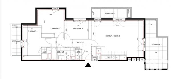 Appartement à vendre 4 pièces 90 m² Rueil-Malmaison
