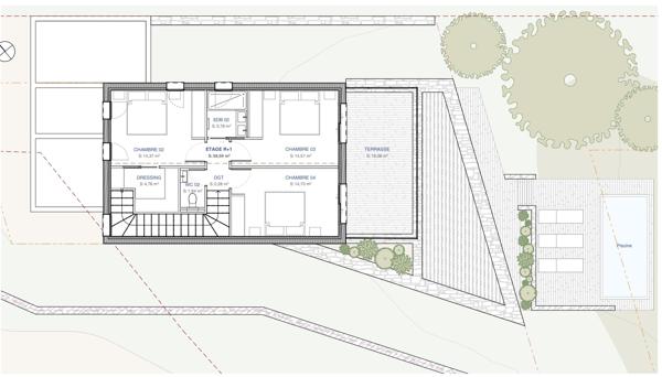 Terrain 5 pièce(s) 4 chambre(s) 142 m²
