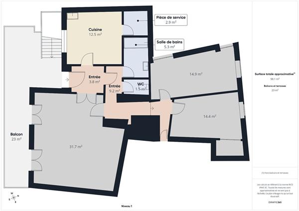 Maison T4 à CORNAS, avec fort potentiel.
