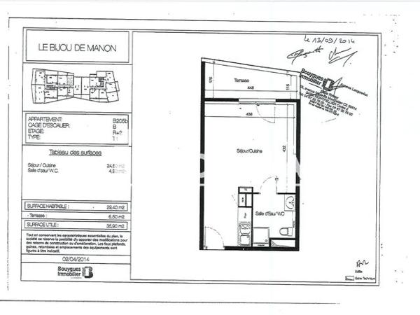 Location Studio 29.4 m² - 1 RUE DE L'AIGLON Montpellier 34090