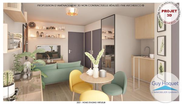 Canet Sud - Appartement Canet Plage 2 pièces 26.15 m²