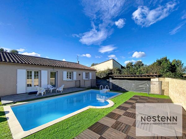 A vendre maison 5 pièces de plain pied de 125 m² avec garage et piscine sur terrain de 560 m² à Castelnau Le Lez