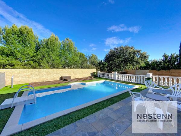 A vendre maison 5 pièces de plain pied de 125 m² avec garage et piscine sur terrain de 560 m² à Castelnau Le Lez