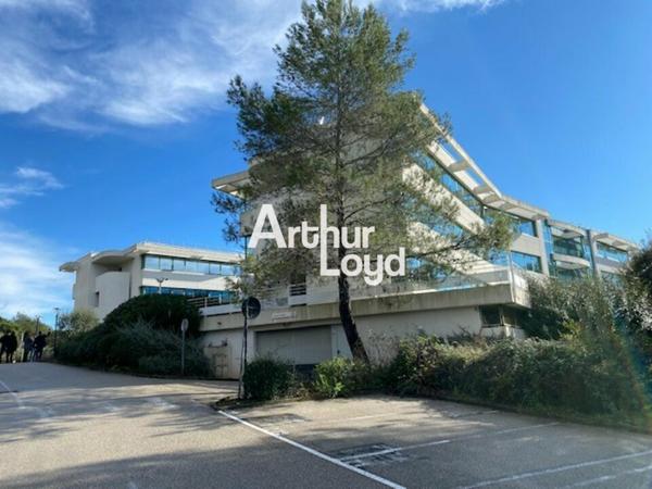 Bureaux cloisonnés et climatisés à louer à Sophia Antipolis avec parkings et terrasses