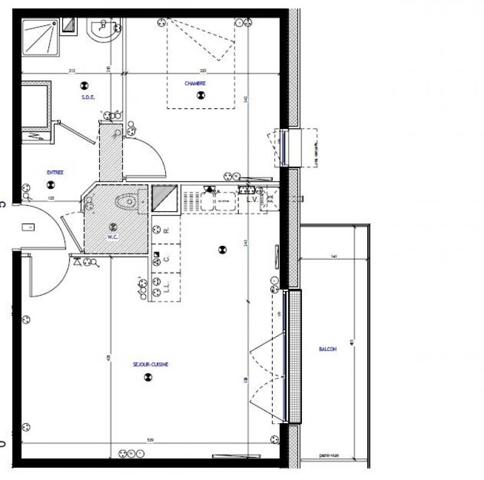 Appartement T2 THOUARE SUR LOIRE - 47.15 m2  594 Euros