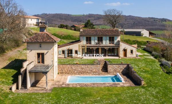 VILLA AVEC VUE SUR CORDES-SUR-CIEL - GARAGE, PISCINE ET PIGEONNIER AMENAGE Cordes sur ciel