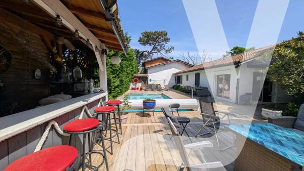 Maison avec piscine – Pyla-sur-Mer, proche plages et Moulleau - 33115 La Teste-de-Buch - Réf 86723925