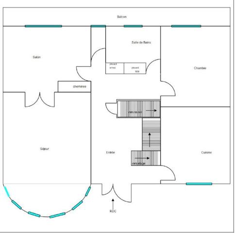 A 5 mn' des justices Grande Maison sur 1000m² de terrain à rénover  