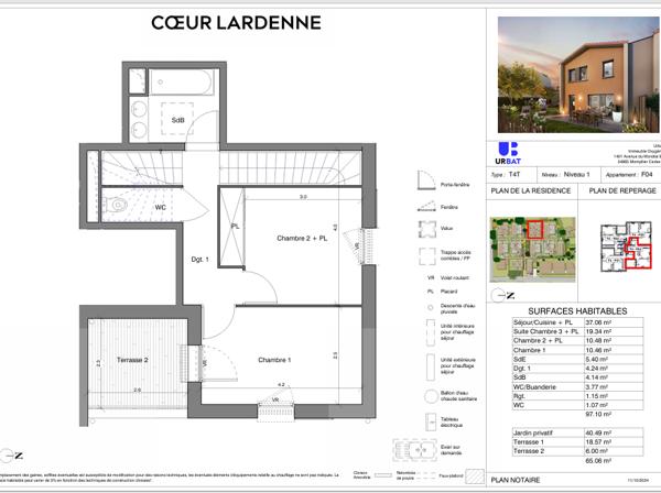 A VENDRE - Toulouse Lardenne - Maison T4 100m² avec jardin