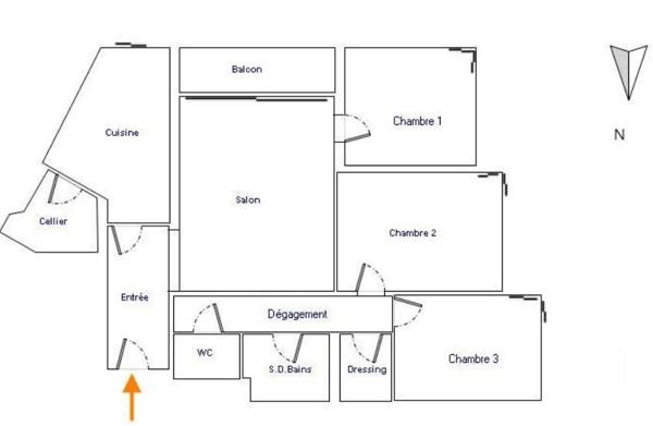 Appartement F4 à vendre  4 pièces - 85,17 m2 PARIS - 75019