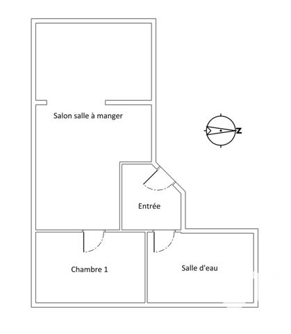 Appartement à vendre 3 pièces 46,75 m² Treffiagat