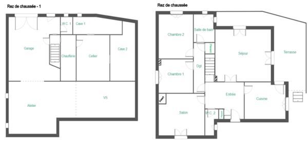 Saint-Georges-de-Luzençon (12100) PLAIN PIED TYPE 4 DE 92 M2 SUR SON TERRAIN DE 654 M2