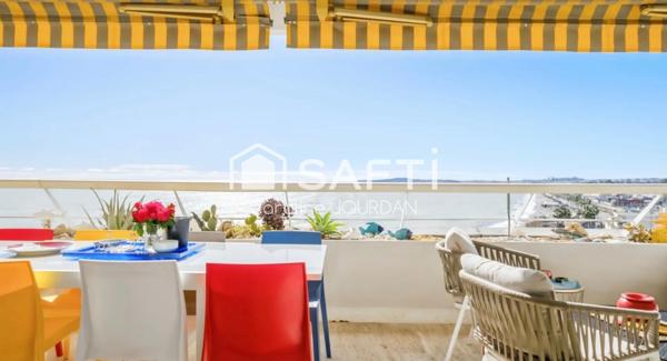 Appartement 3 pièces d’exception avec vue mer panoramique à Villeneuve Loubet