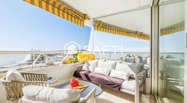 Appartement 3 pièces d’exception avec vue mer panoramique à Villeneuve Loubet