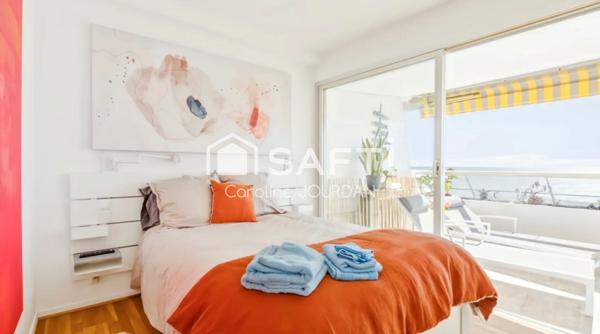 Appartement 3 pièces d’exception avec vue mer panoramique à Villeneuve Loubet