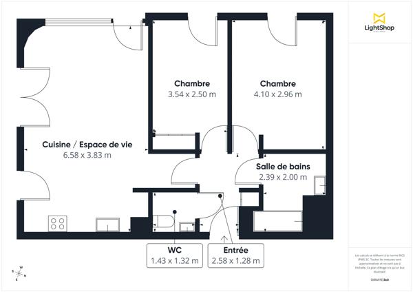 Appartement 3 pièces de 60 m² avec jardin - Boulevard Charles de Gaulle, Colombes