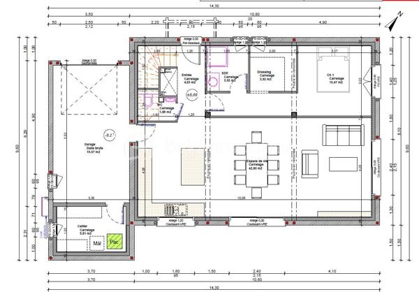 Maison contemporaine de 120 m²