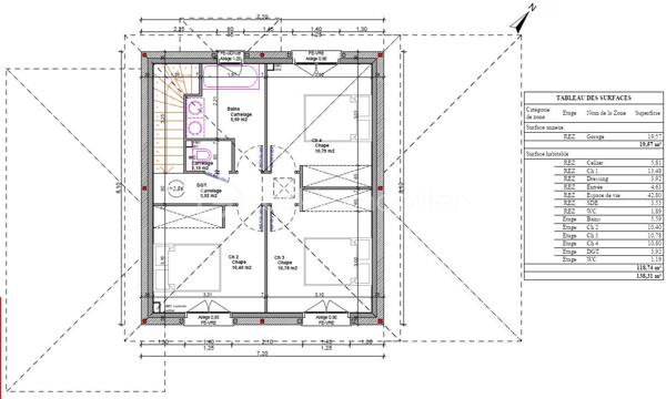 Maison contemporaine de 120 m²
