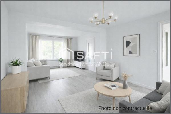 Maison individuelle avec garage et jardin