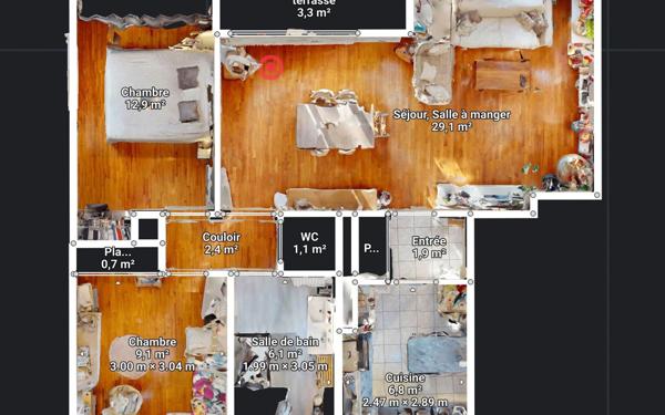 Appartement à vendre    4 pièces •  Richemont