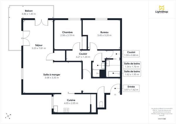 Appartement 4 pièces de 89 m² avec balcon - Rue De La Bergère, L'Haÿ-Les-Roses