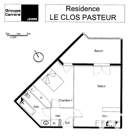 Appartement à vendre 2 pièces 45 m² Carcassonne