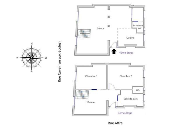 Duplex 5 pièces de 110 m² à Paris (75018)