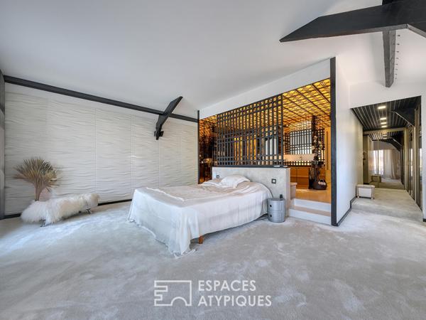 Demeure bourgeoise contemporaine avec tennis et piscine