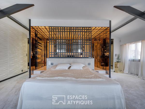 Demeure bourgeoise contemporaine avec tennis et piscine