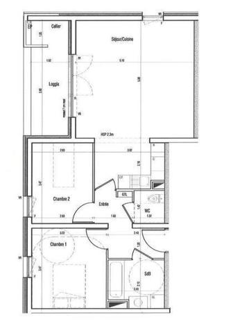 Appartement 3 pièces - 44800 Saint-Herblain -  Sillon de Bretagne