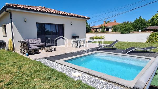 Maison contemporaine plain pied avec piscine Aussonne