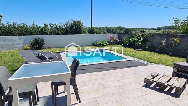 Maison contemporaine plain pied avec piscine Aussonne