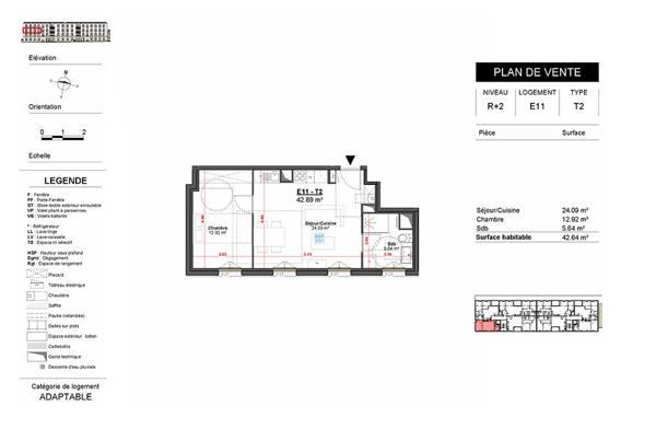 Appartement T2 neuf de 42,89 m² - Angoulême l'Houmeau - Emplacement Premium - Livraison fin 2027 Détails des diagnostics énergétiques