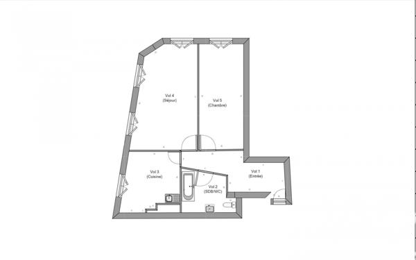 Appartement à vendre 2 pièces 47 m² Lyon 3