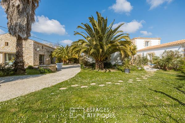 Propriété de caractère aux deux villas pleines de charme