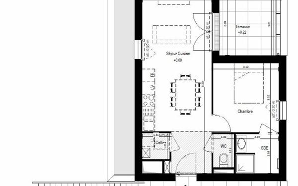 Appartement à vendre    2 pièces •  Châteaubriant