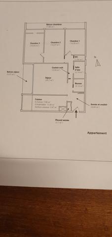 Marseille (13012) Secteur Montolivet-Petit Bosquet, 13012 MARSEILLE, Appartement T4 de 89 m2, avec son balcon ouest et sa vue