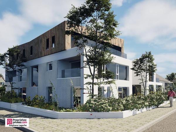 Appartement Le Touquet Paris Plage 2 pièce(s) cabine de 54 m2 avec jardin 73m²