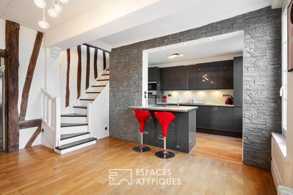 Duplex entre modernité et charme ancien quartier Vieux-Marché