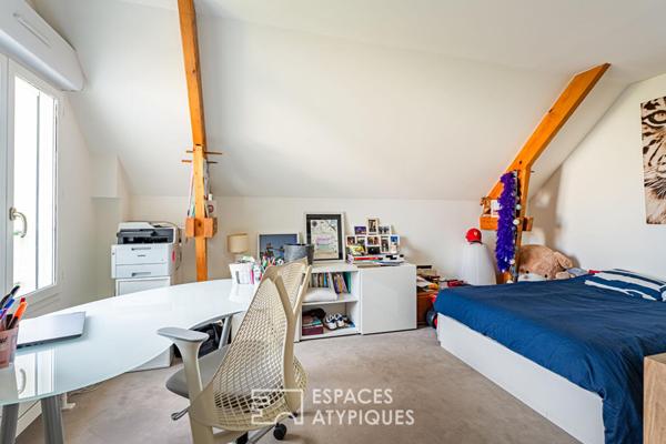 Maison lumineuse avec vue et jardin bucolique à Saint-Germain en Laye