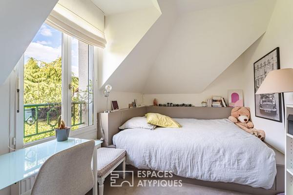 Maison lumineuse avec vue et jardin bucolique à Saint-Germain en Laye